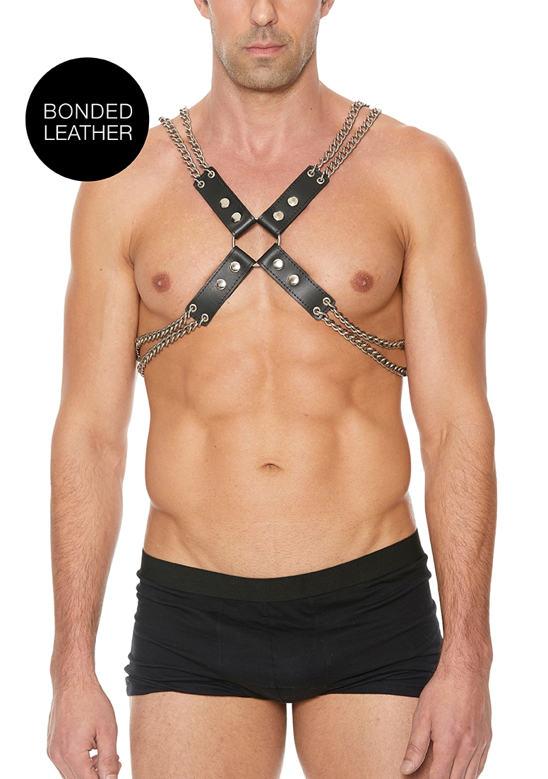 Chain And Chain Harness - One Size - Black