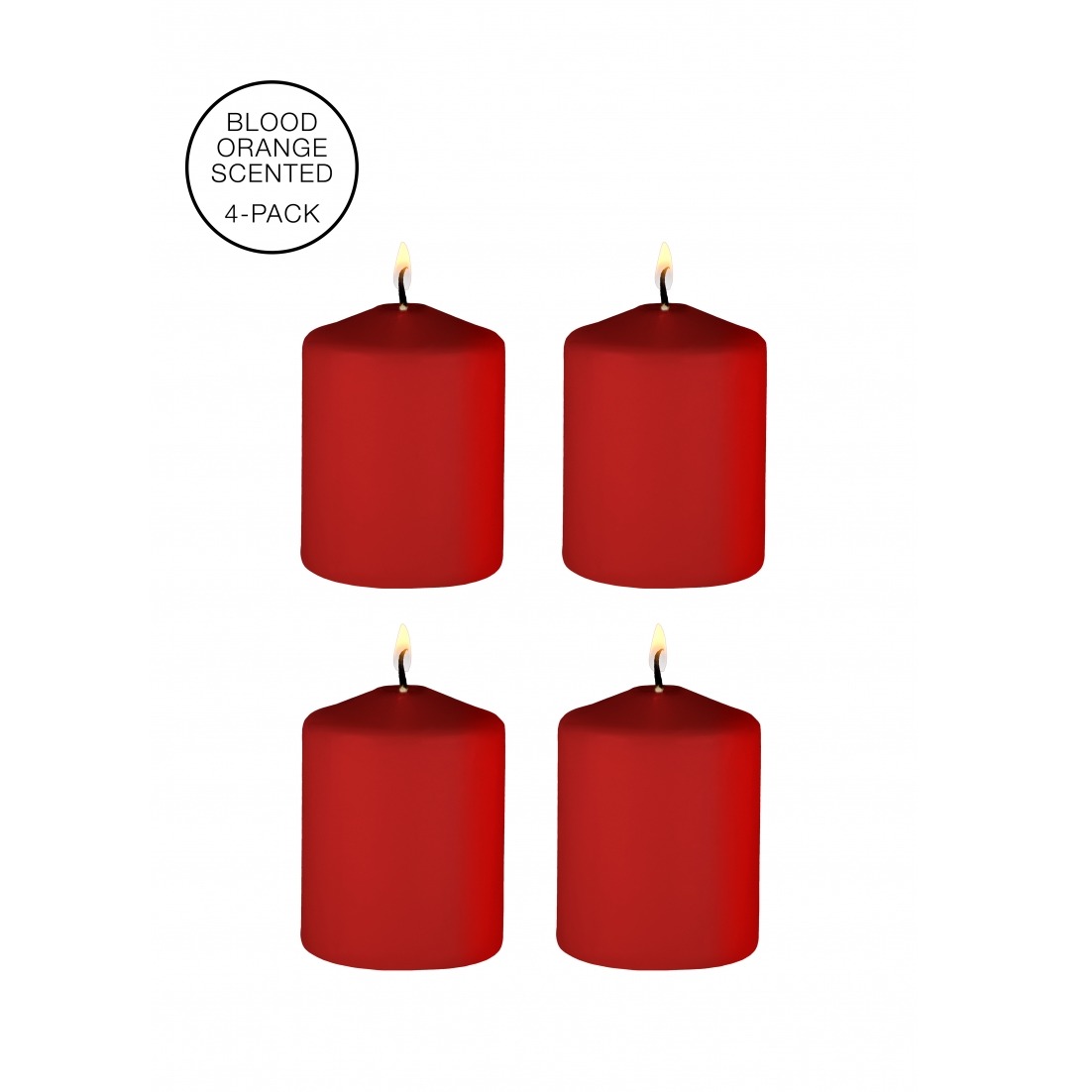 Tease Candles - Sinful Smell - 4 Pieces - Red