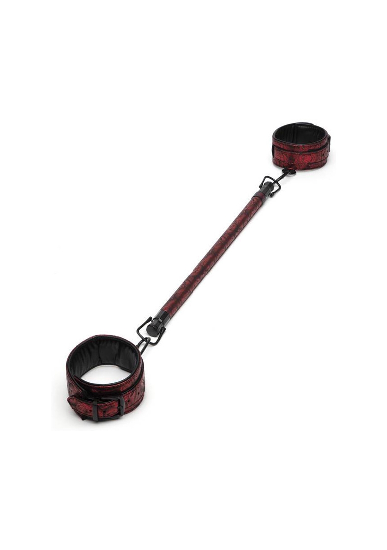 Sweet Anticipation Spreader Bar with Cuffs - Red