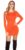 fijngebreide-mini jurkje oranje * Cosmoda Collection