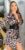 satijn look jurk met riem luipaard * Cosmoda Collection
