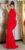 rode-loper halter-avondjurk met glitter rood * Cosmoda Collection