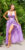 satijn-look maxi jurk met open rug lila * Cosmoda Collection