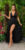 satijn-look maxi jurk met open rug zwart * Cosmoda Collection