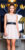 Trendy mini jurkje met lederlook beige * Cosmoda Collection