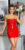 latexlook mini jurkje rood * Cosmoda Collection