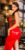 bandeau latexlook lange jurk rood * Cosmoda Collection