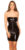 bandeau wetlook mini jurkje zwart * Cosmoda Collection