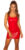 latex look mini jurkje rood * Cosmoda Collection