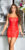 wetlook ruffled mini jurkje rood * Cosmoda Collection