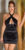 satijnlook mini jurkje zwart * Cosmoda Collection