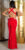 feest uitgaans glitter jurk met peplum roodzilver * Cosmoda Collection