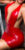 latex look diepe v-hals mini jurkje rood * Cosmoda Collection