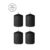 Tease Candles – Disobedient Smell – 4 Pieces – Black
