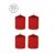 Tease Candles – Sinful Smell – 4 Pieces – Red