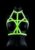 Bra Harness – Glow in the Dark – Neon Green/Black – L/XL